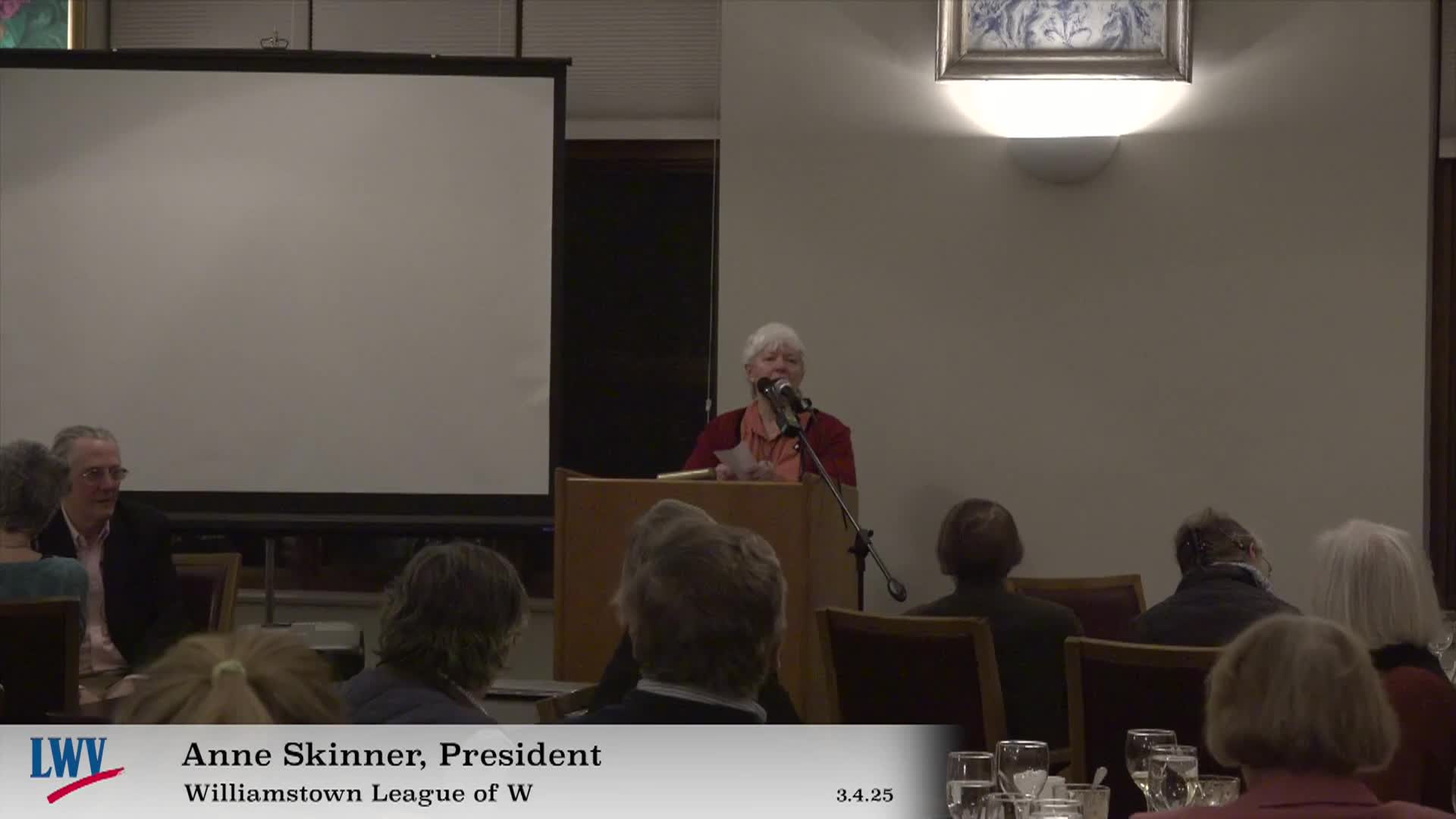 League of Women Voters – Susan B. Anthony Dinner 2025