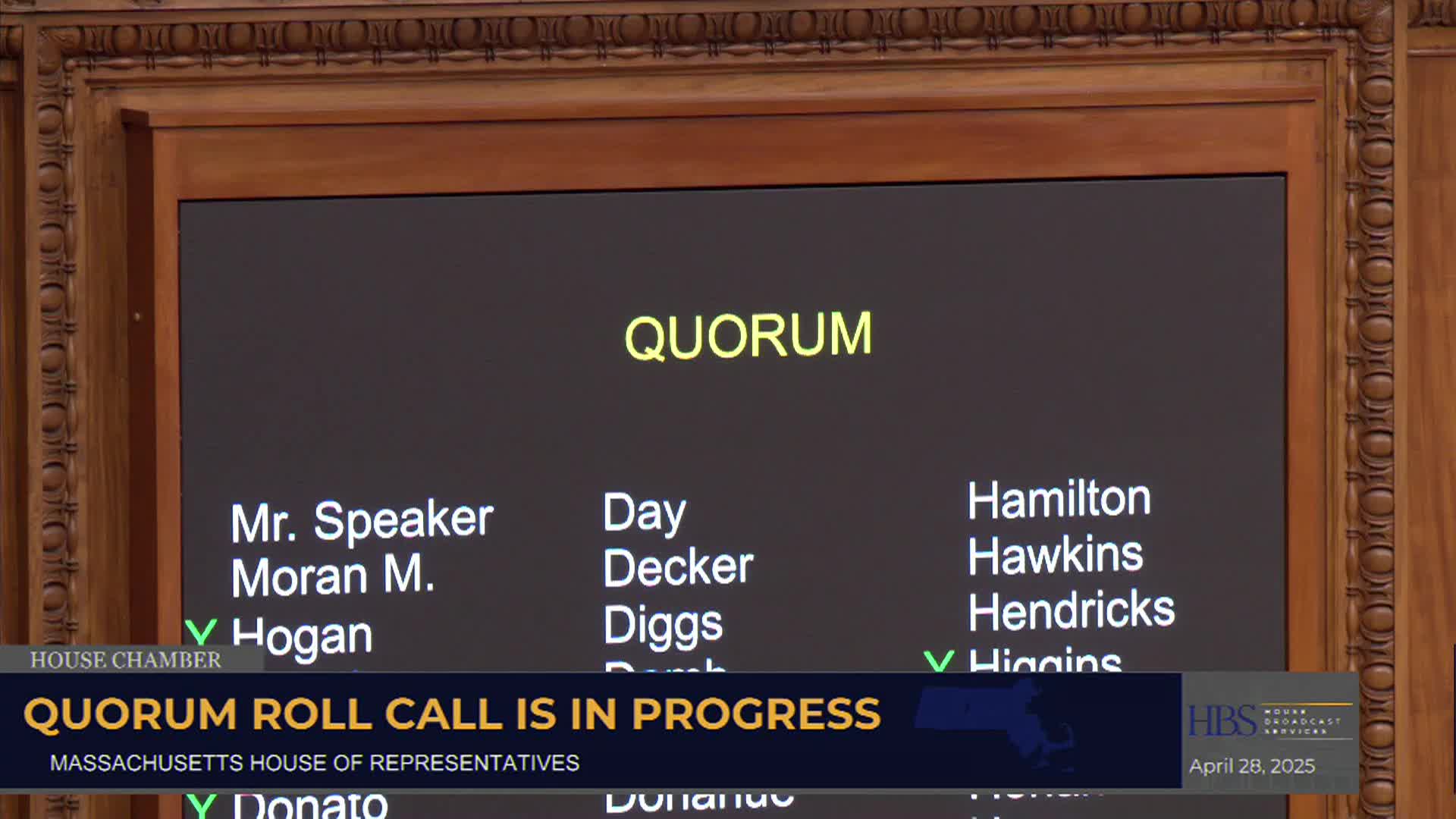 MA House of Representatives FY 2026 Budget Day #1 - April 28, 2025