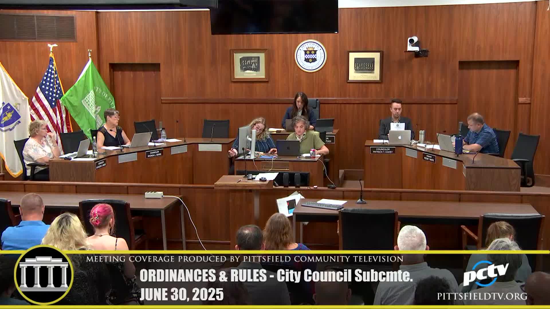 Pittsfield Ordinances & Rules Committee - June 30, 2025