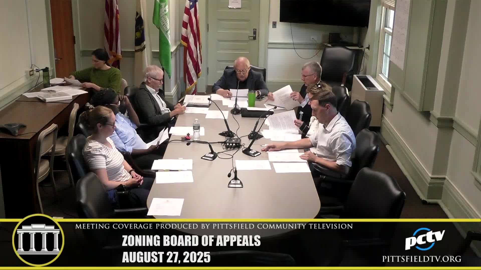 Pittsfield Zoning Board of Appeals - August 27, 2025