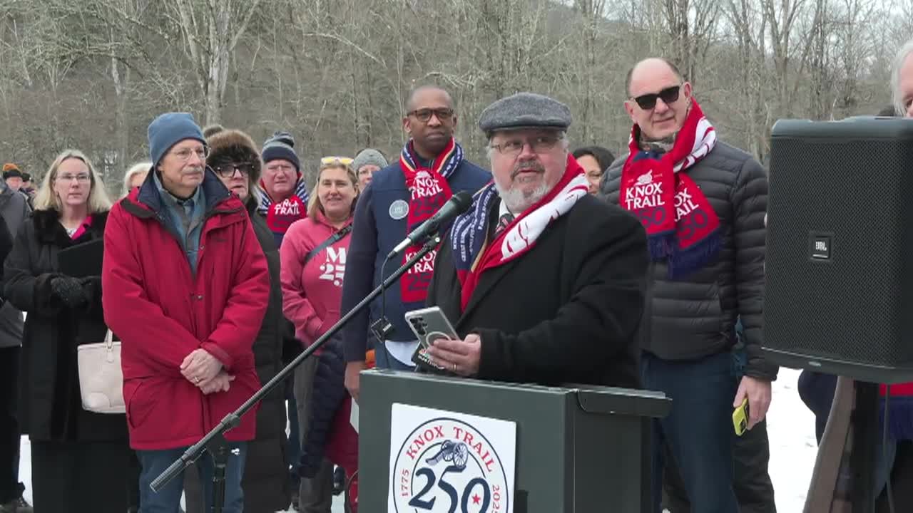 Thumbnail image for Knox Trail 250th: Official NY/MA State Line Hand Off Ceremony, January 10, 2026