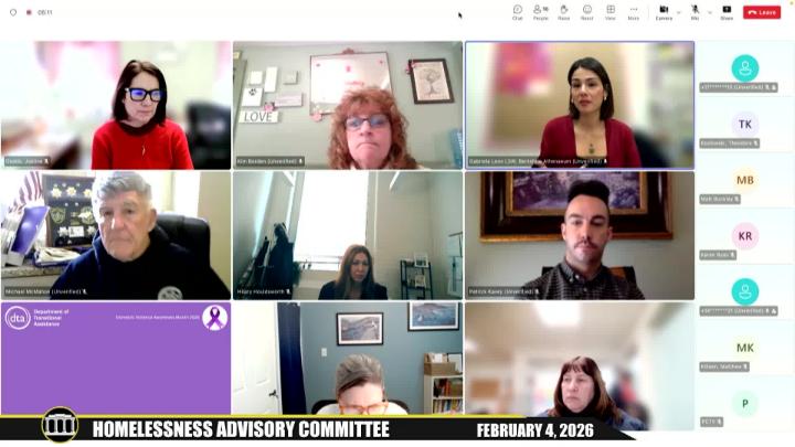 Thumbnail image for Pittsfield Homelessness Advisory Board - February 4, 2026