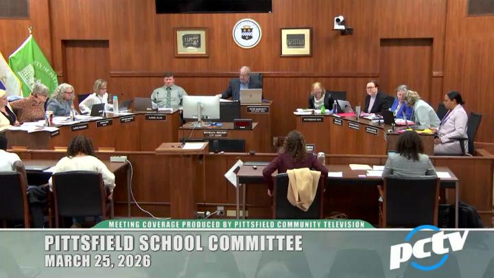 Thumbnail image for Pittsfield School Committee Meeting - March 25, 2026